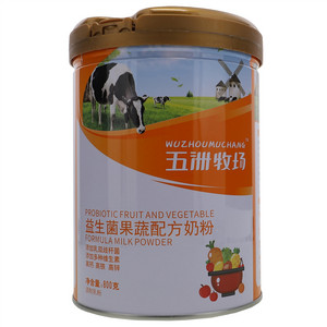 五洲牧场益生菌果蔬配方奶粉