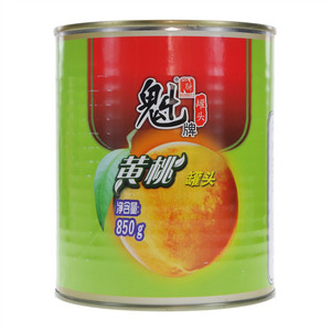魁牌糖水黄桃罐头
