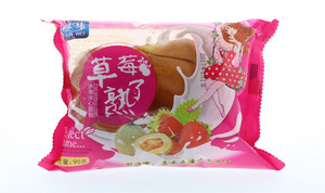 源味 草莓熟了  夹心软面包   90克