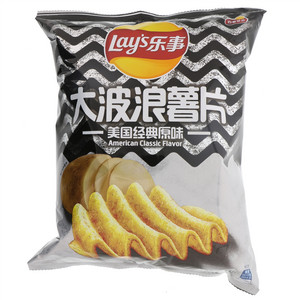 乐事大波浪美国经典原味135克