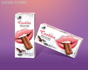 笑吉拉可可味酥致巧克力曲奇夹心