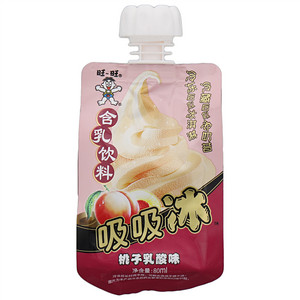 旺旺吸吸冰桃子味80ml/支