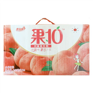 惠尔康果10水蜜桃饮料水果饮料24入