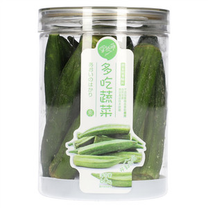 果然萌 秋葵脆60g透明罐A款