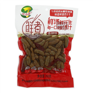 农七哥鲜汤煮花生268g香辣味