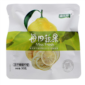 迪乐能每日蔬果冻干蜂蜜柠檬