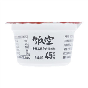 德庄饭空45°中辣香辣豆豉牛肉油辣椒