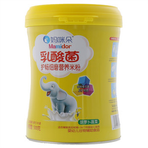 妈咪朵胡萝卜疏菜乳酸菌护畅细磨营养米粉