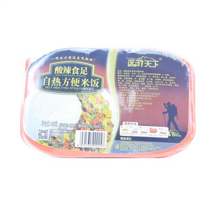得益绿色酸辣食足自热方便米饭