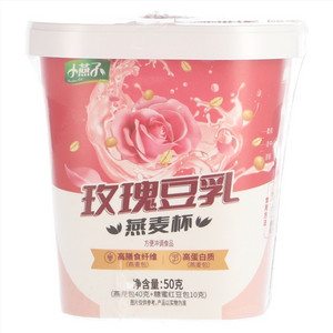 小燕子燕麦杯玫瑰豆乳