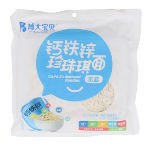 博大宝贝无盐钙铁锌珍珠琪面（谷物粉类制成品）