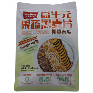 皇麦世家椰蓉南瓜益生元果蔬黑麦片