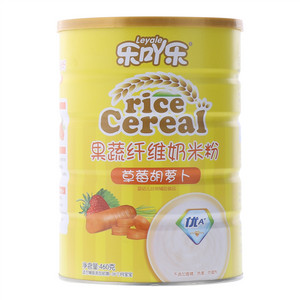 乐吖乐草莓胡萝卜果蔬纤维奶米粉