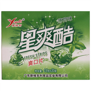 雅格利yageli星爽酷爽口片（薄荷味）