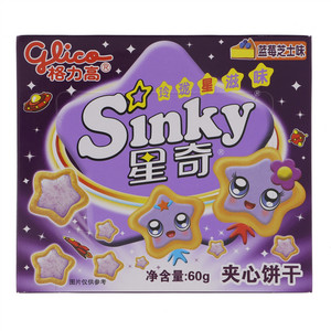 格力高Sinky星奇蓝莓芝士味夹心饼干