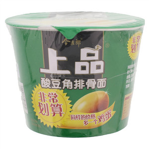 今麦郎上品酸豆角排骨面