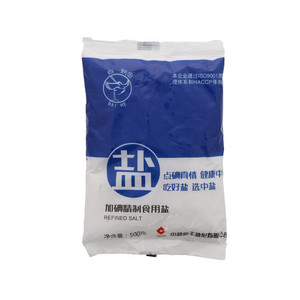 白鹤加碘精制食用盐