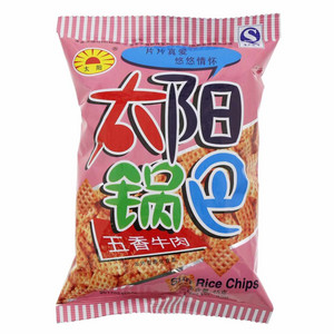 太阳锅巴五香牛肉Sun Rice Chips 45g