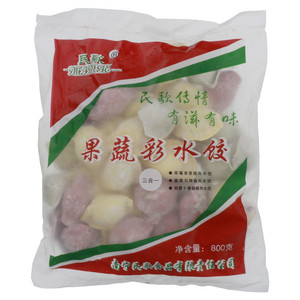 民歌果蔬彩三合一水饺