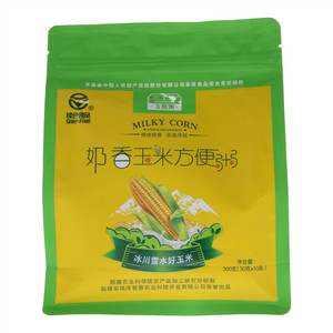 绿色食品奶香玉米方便粥
