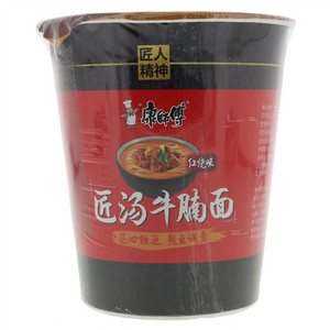 康师傅匠汤牛腩面(红烧味)方便面