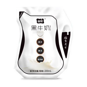山花黑牛奶