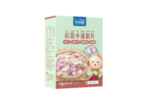 天然世家彩蔬卡通面片-原味+胡萝卜+甜菜根+紫薯