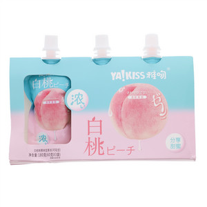 雅吻白桃味可吸果冻