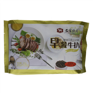 名家厨房600G早餐牛扒黑椒味