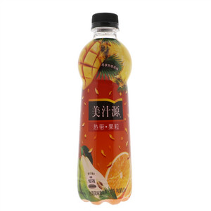 美汁源热带·果粒热带风味复合果汁饮料420ml
