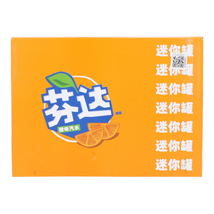 芬达迷你罐橙味汽水
