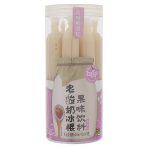 比逗仕草莓味老酸奶冰棍果味饮料