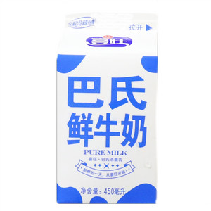 喜旺巴氏鲜牛奶450ml