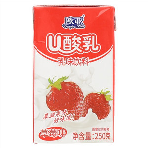 U酸乳草莓乳味饮料