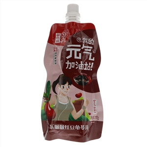 双钱乐吸吸红豆龟苓膏