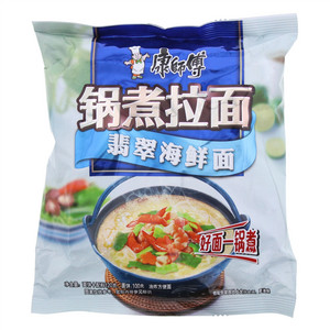 康师傅锅煮拉面翡翠海鲜面