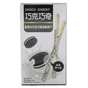 巧克巧奇曲奇白巧克力味涂层饼干