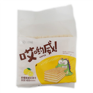 华宝柠檬味威化饼干