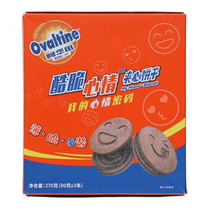 阿华田酷脆心情夹心饼干