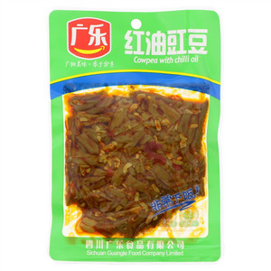 广乐100克红油豇豆