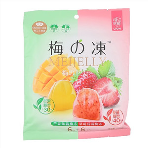 溜溜梅芒果味、草莓味蒟蒻梅冻