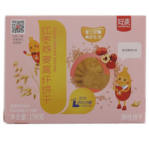 好麦红枣燕麦高纤饼干