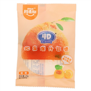 阿麦斯甜橙4D水果爆汁软糖