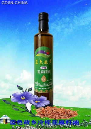 蓝色故事冷榨亚麻籽油