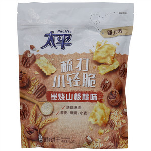 太平梳打小轻脆炭烧山核桃味发酵饼干