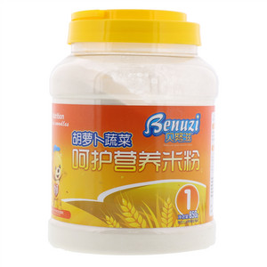 贝努滋胡萝卜蔬菜呵护营养米粉