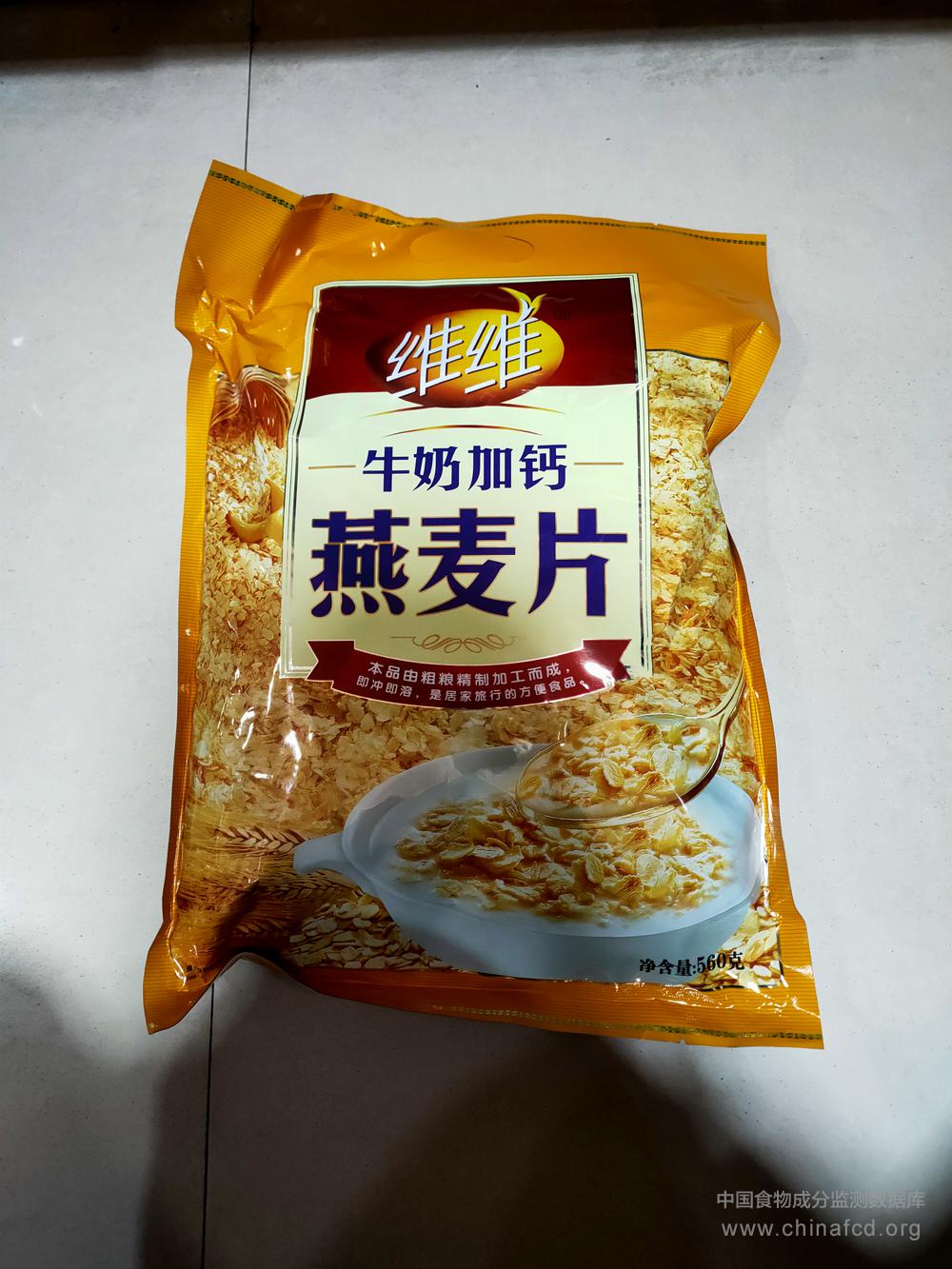 维维牛奶加钙燕麦片