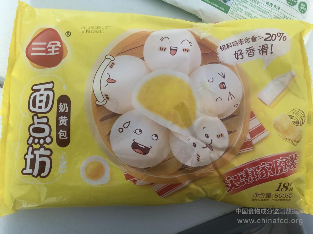 三全面点坊奶黄包（600g）