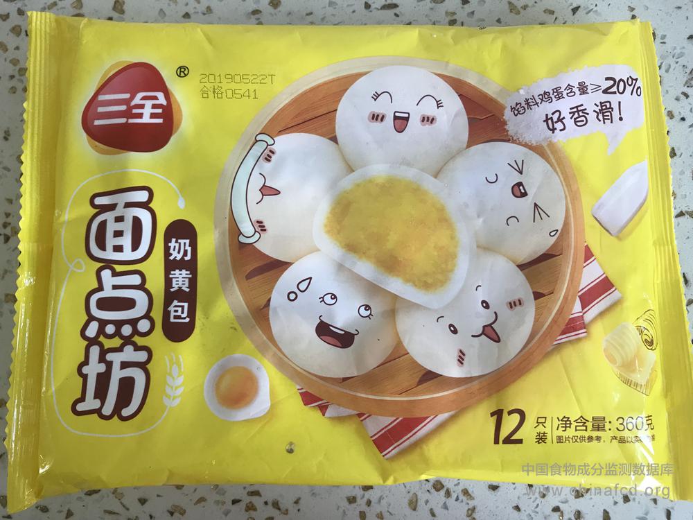 三全面点坊奶黄包（360g）