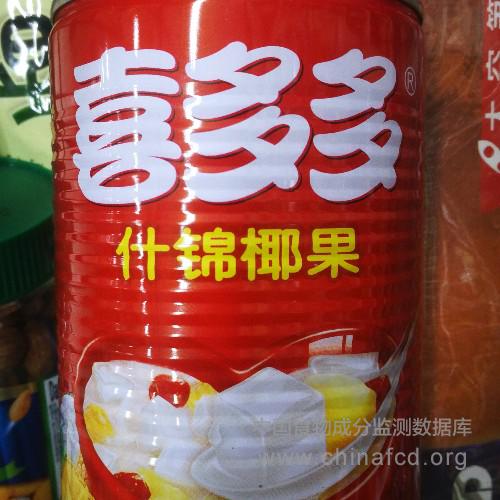喜多多什锦椰果罐头